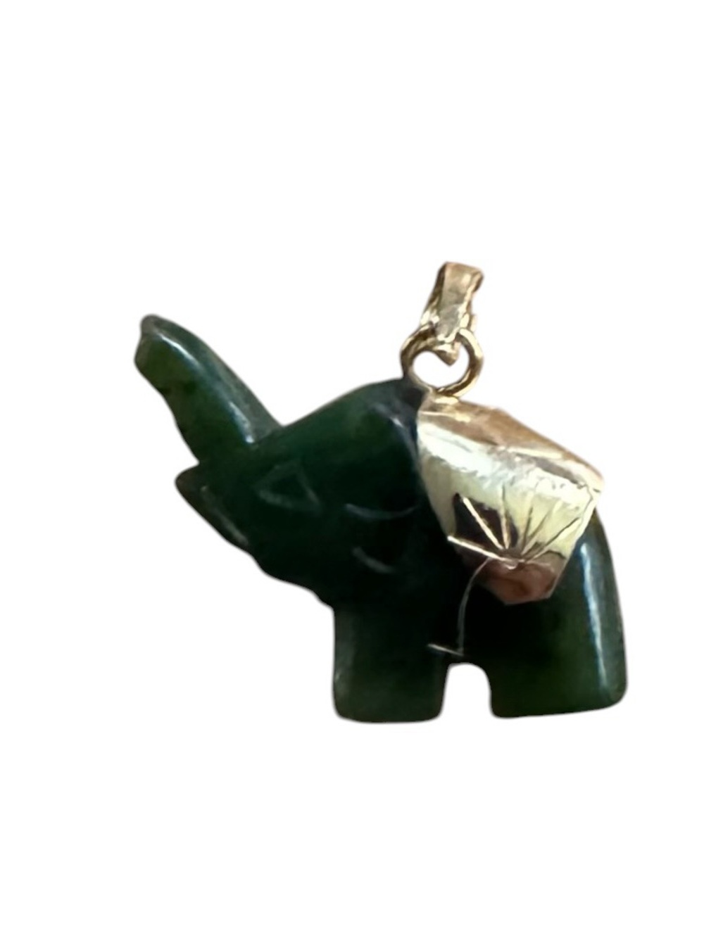 Jade  Elephant Pendant